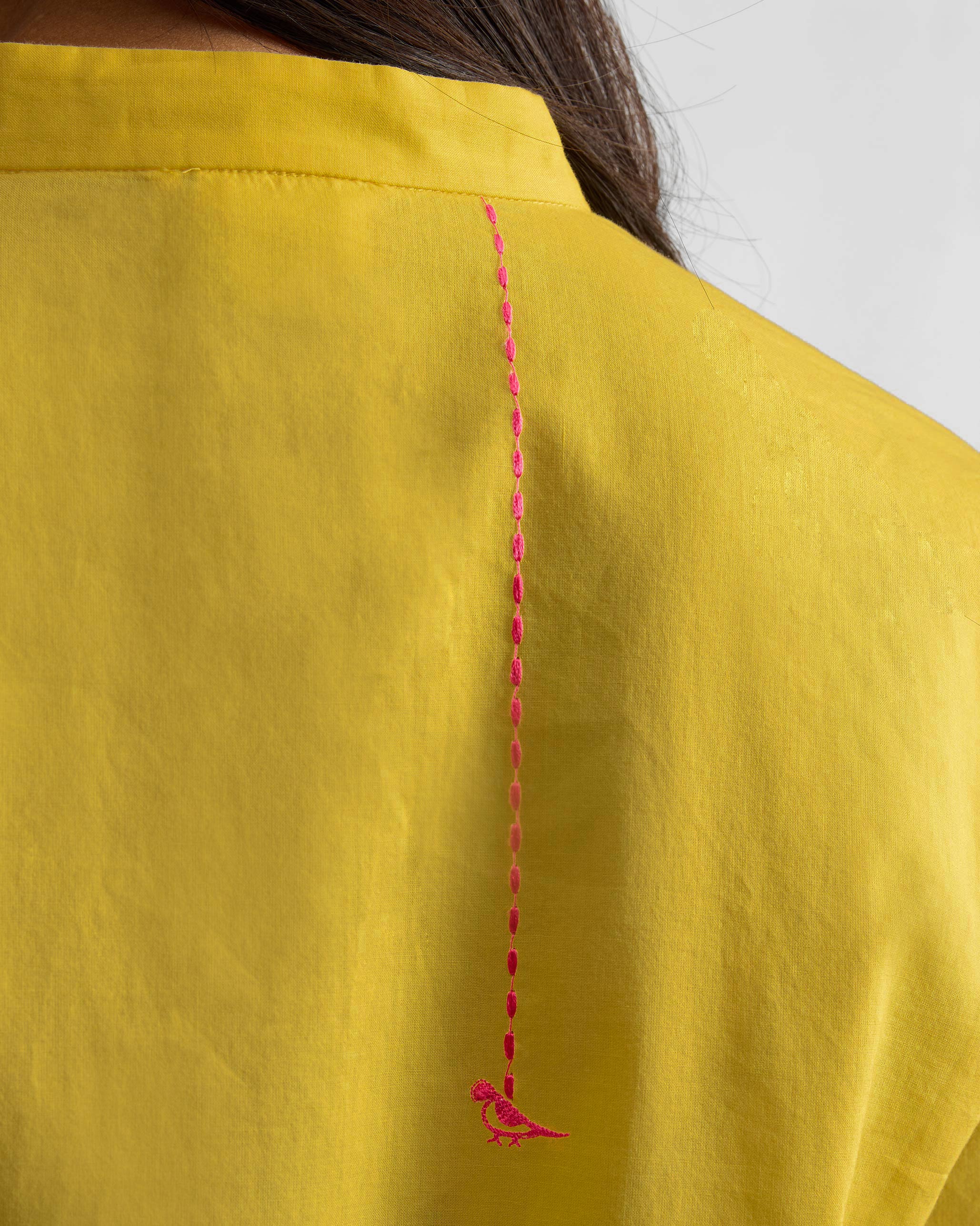 The Basic Long Kurta Set - Yellow