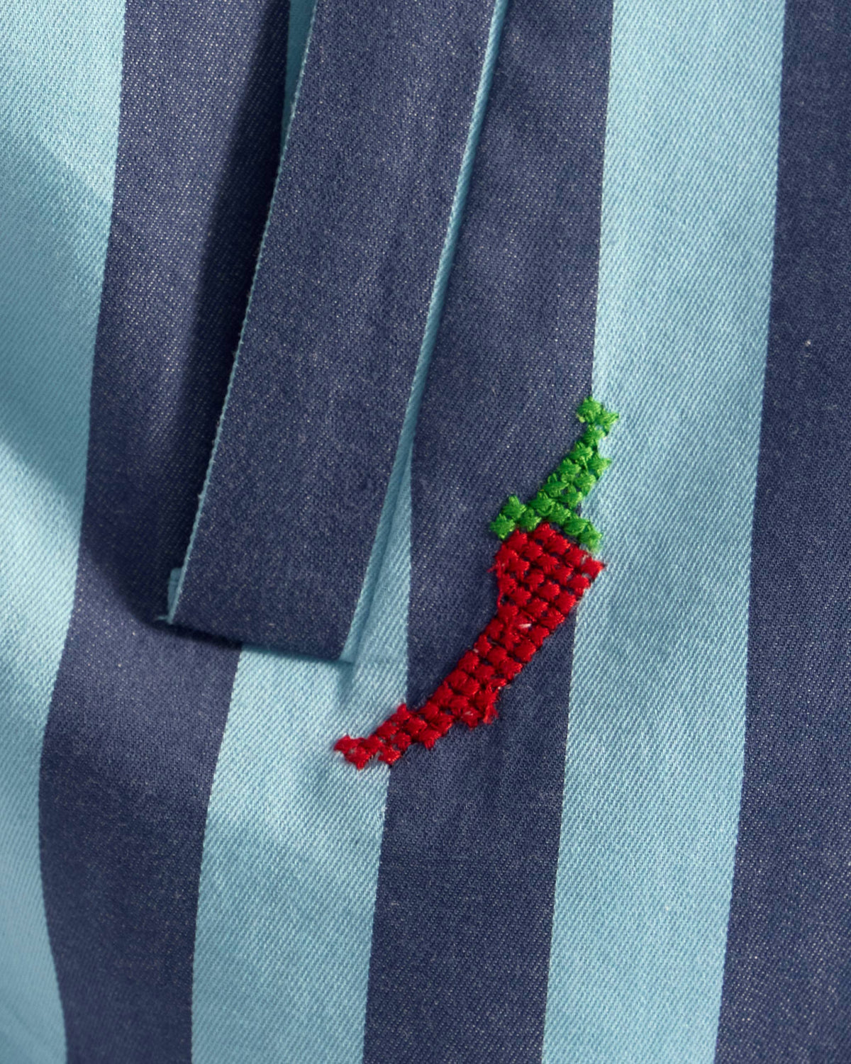 The Ambrai Jacket Set - Blue Stripes