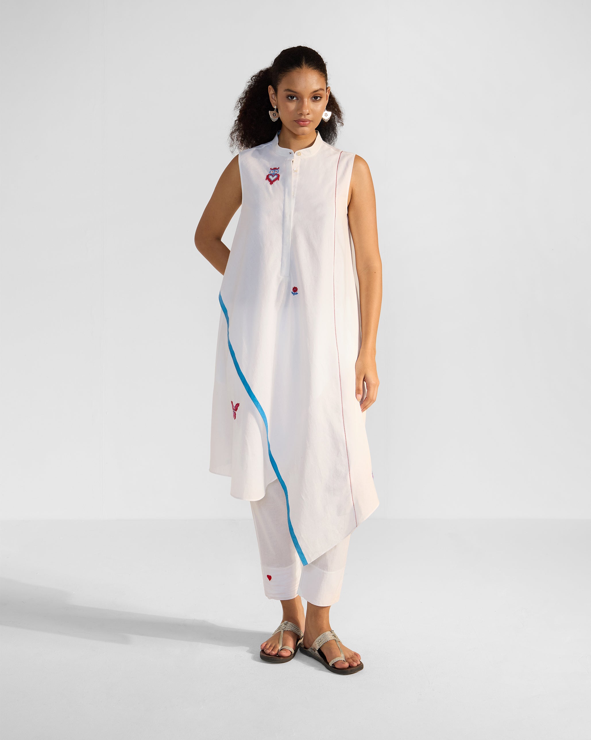 The Riha Kurta Set - White