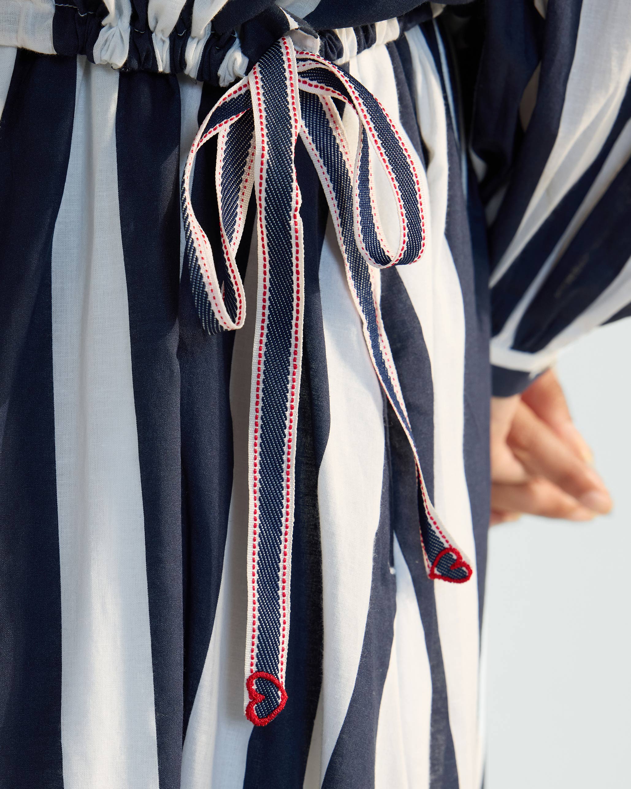 The Zaya Top Set - Blue & White Stripes