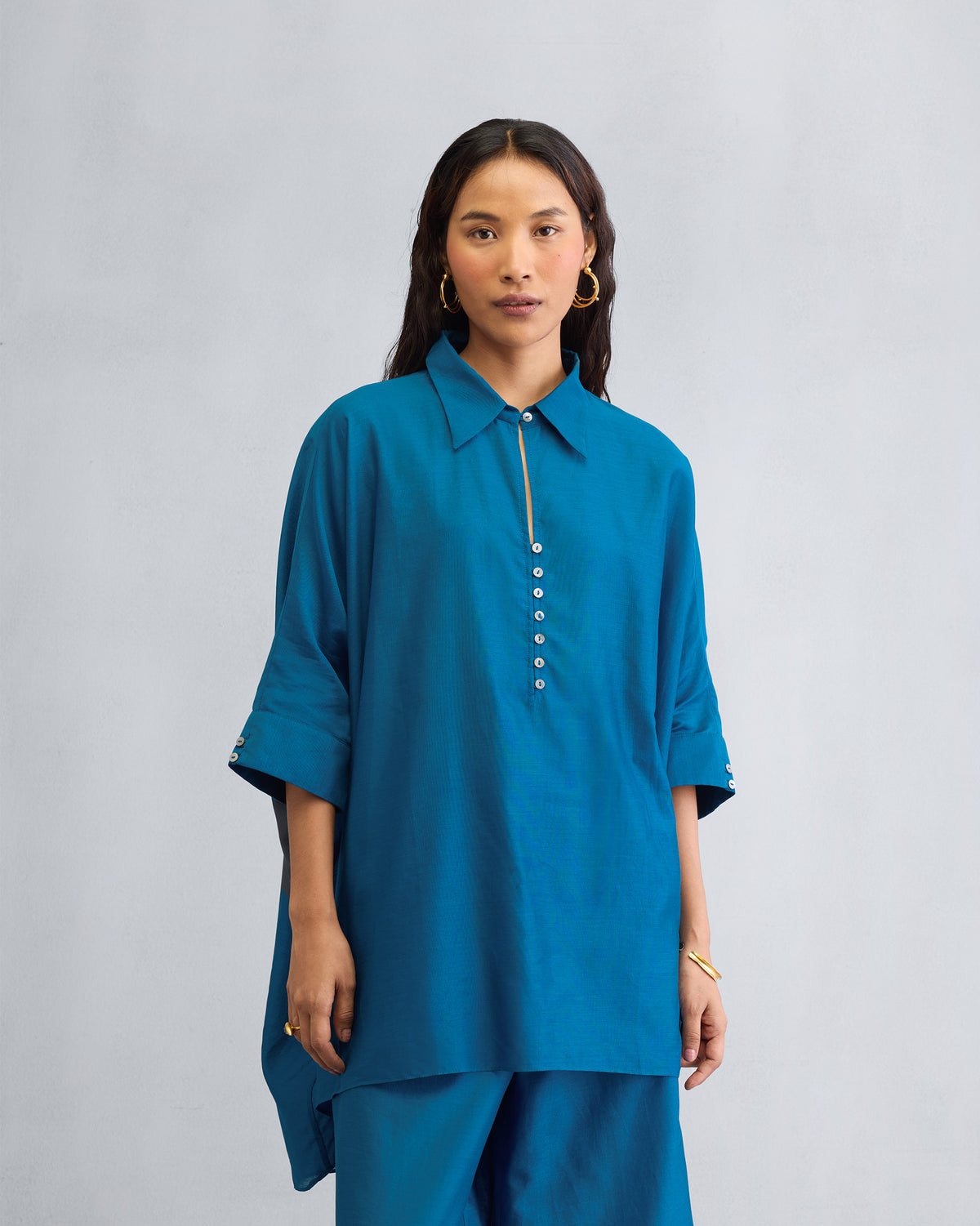 The Hala Tunic Set - Sapphire