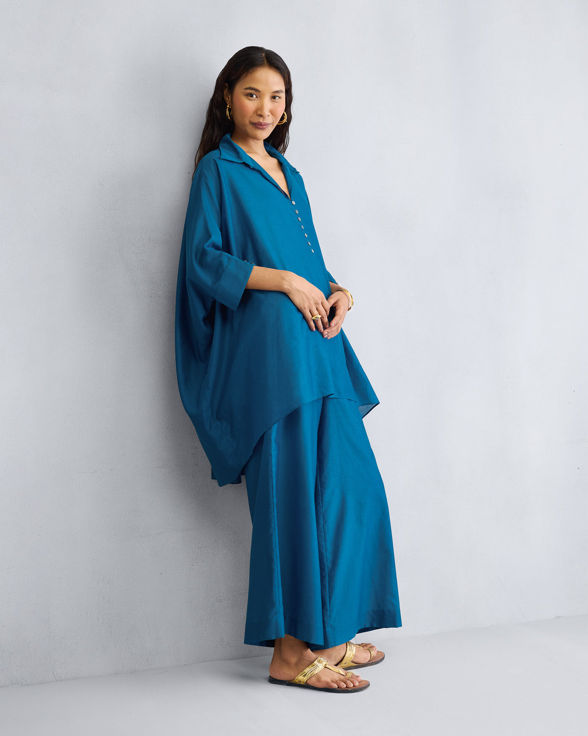 The Hala Tunic Set - Sapphire