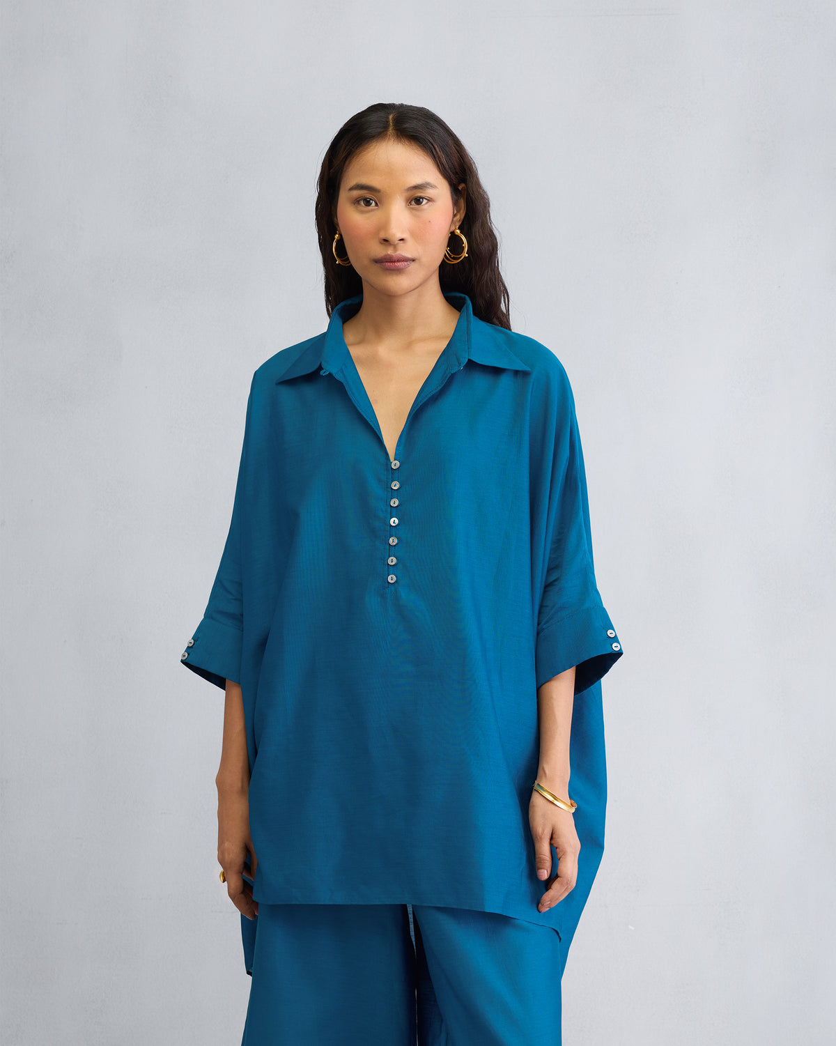 The Hala Tunic Set - Sapphire