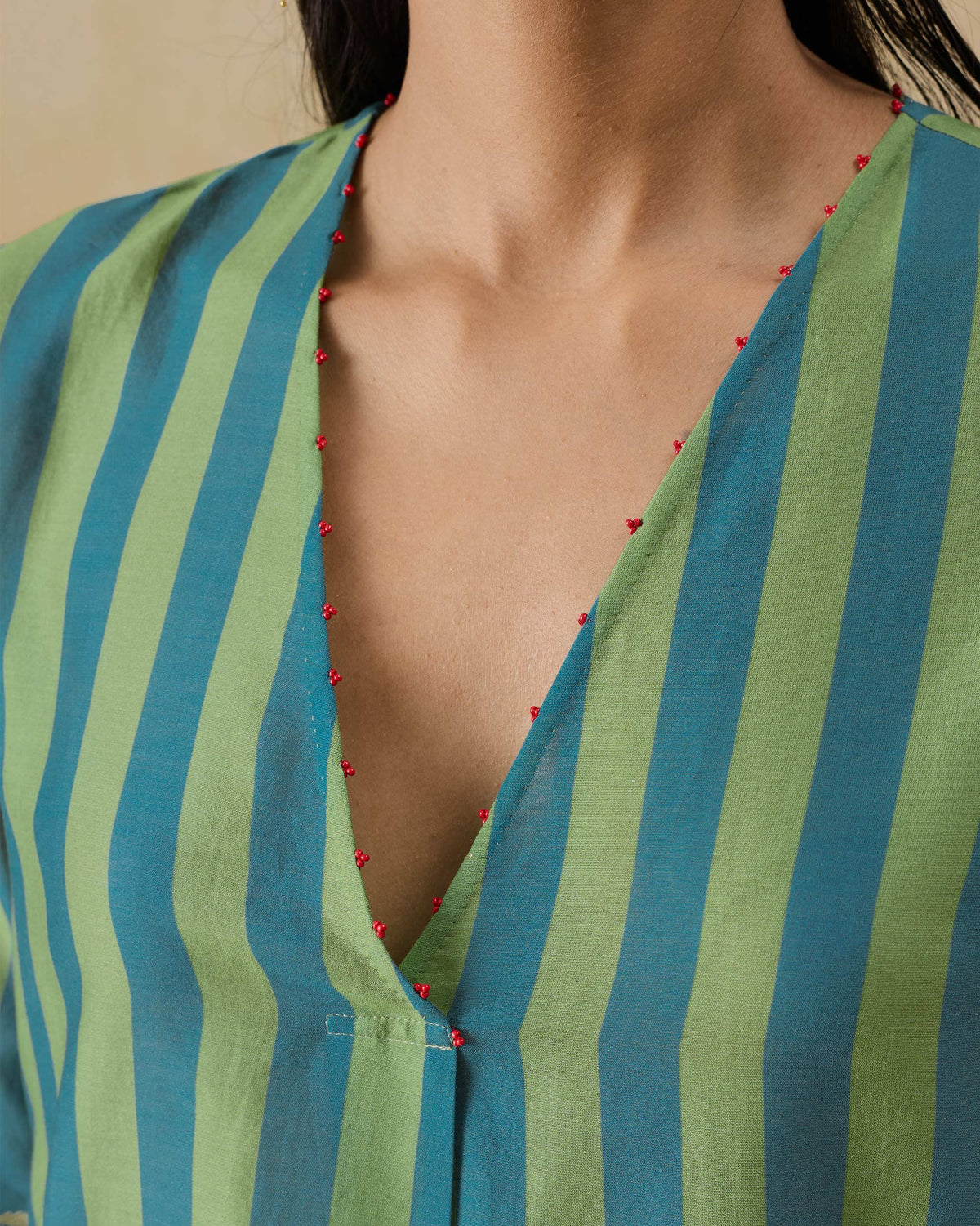The Front Pleated Kurta Set