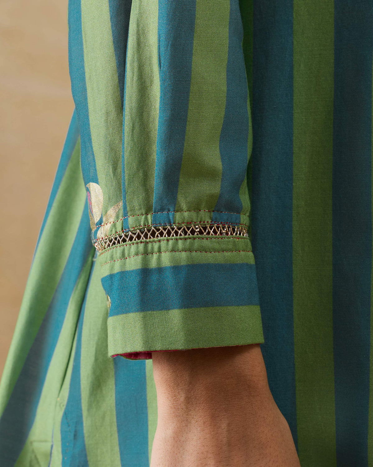 The Front Pleated Kurta Set
