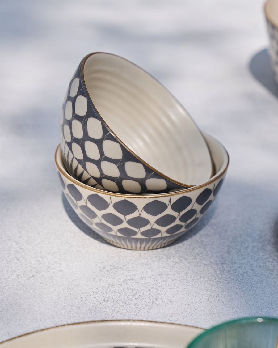 The two Fez Nut Bowls nested.