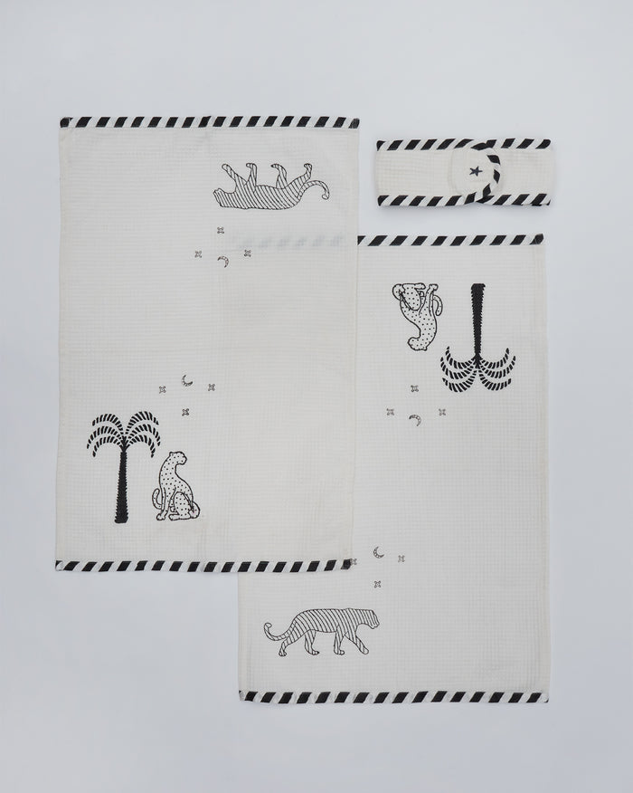 Ele Palm Guest Towel + Headband