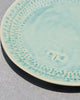 Coco Palm Quarter Plate - Aqua