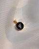 Alphabet P Charm- Black & Gold