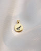 Alphabet D Charm - Black & Gold