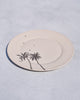 Swaying Palm Quarter Plate - Ivory