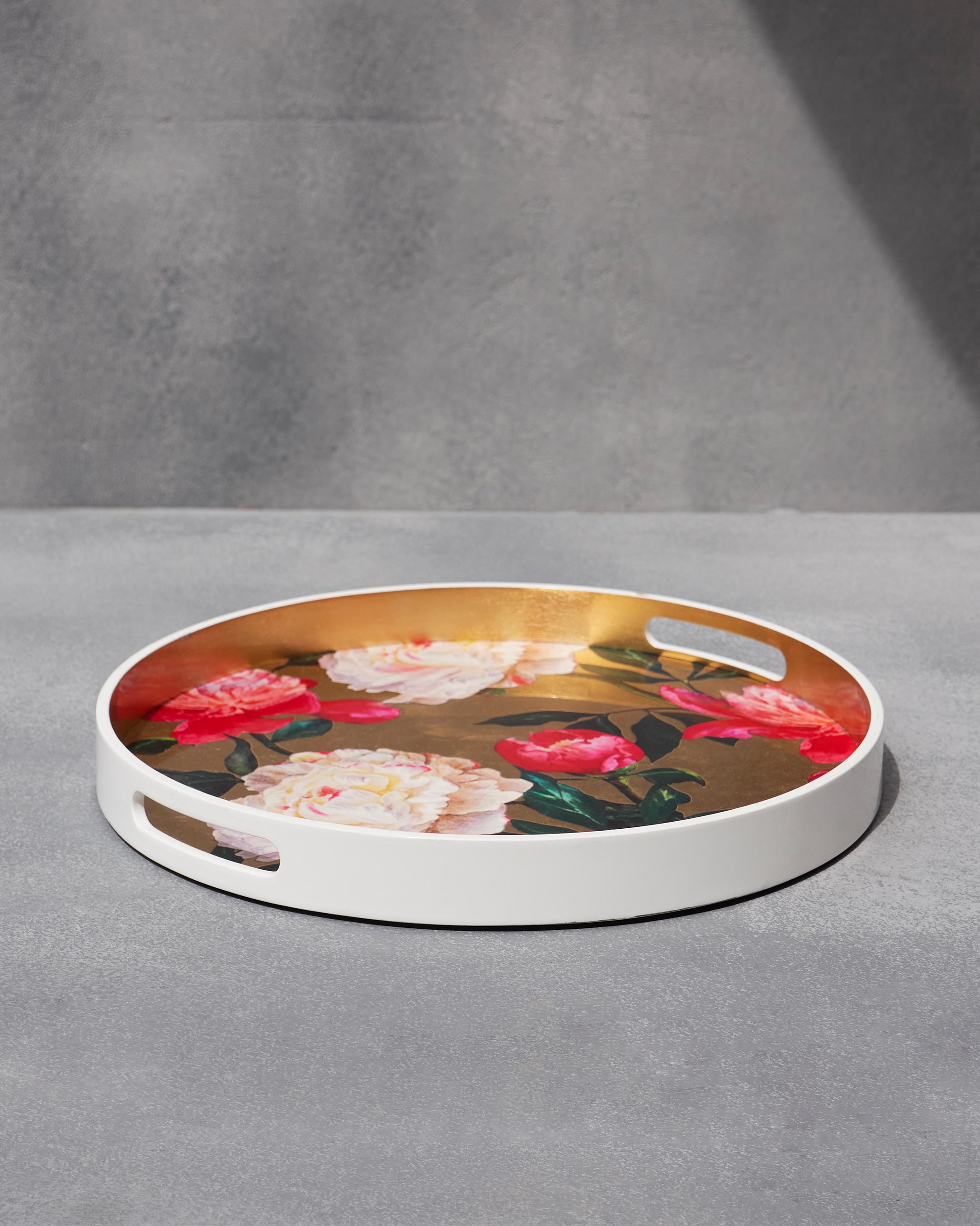 Sitara Peony Tray - Round