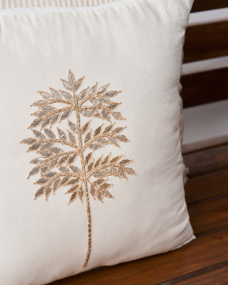 Golden Palm Cushion Cover