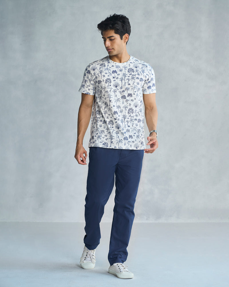 NicoLand T-shirt - Ivory & Navy