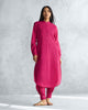 Basic Long Length Kurta - Berry