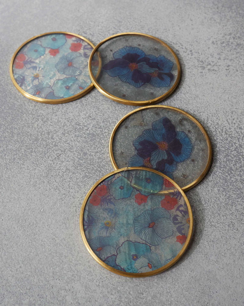 Poppy Coasters (set of 4) - TSSxNB