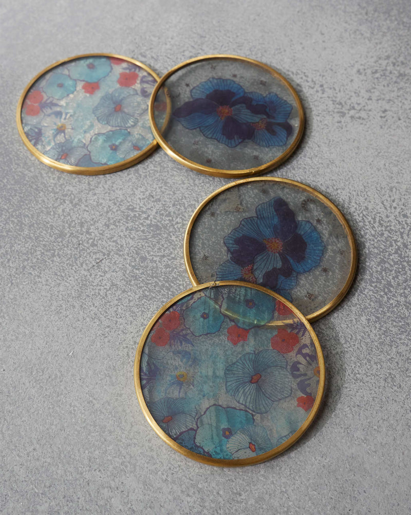 Poppy Coasters (set of 4) - TSSxNB