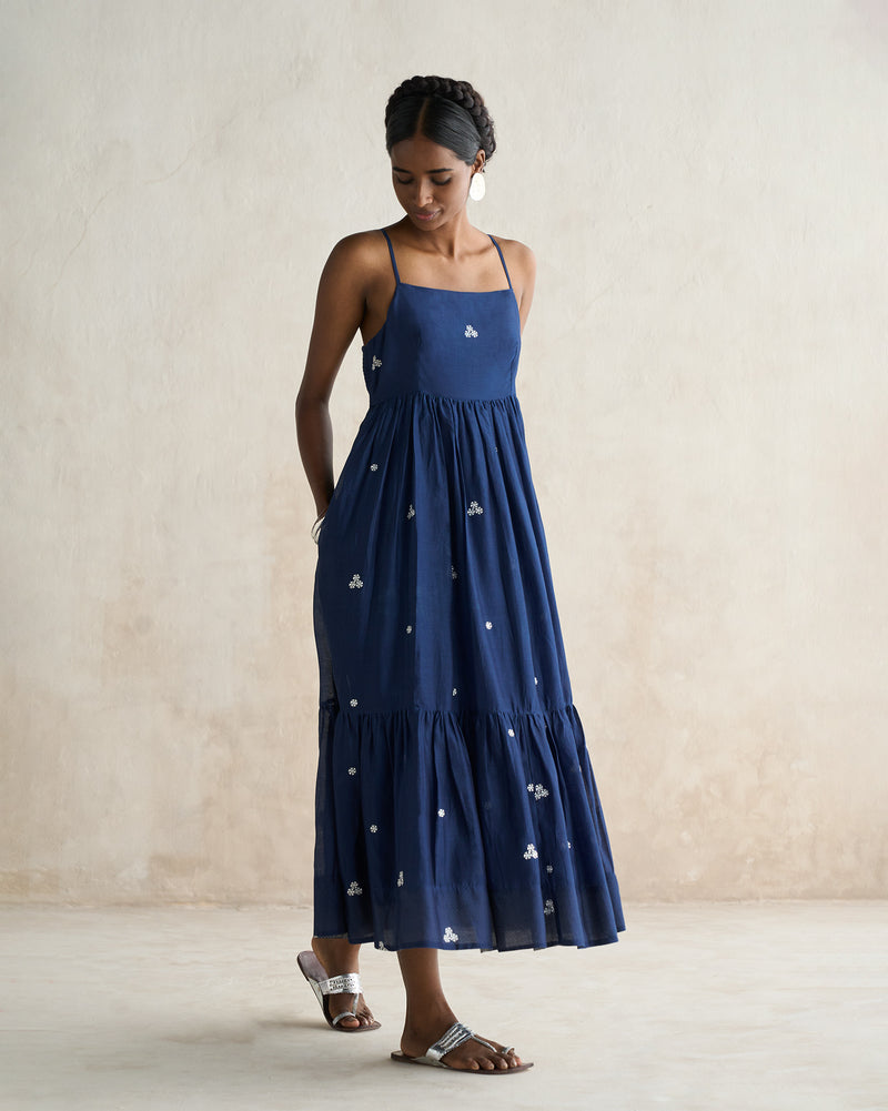 Sook Tier Dress - Electric Blue