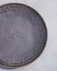 Palm Dinner Plate - Dark Grey