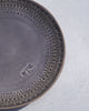 Palm Quarter Plate - Dark Grey