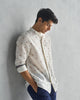 Classic Band Collar Shirt - Ivory