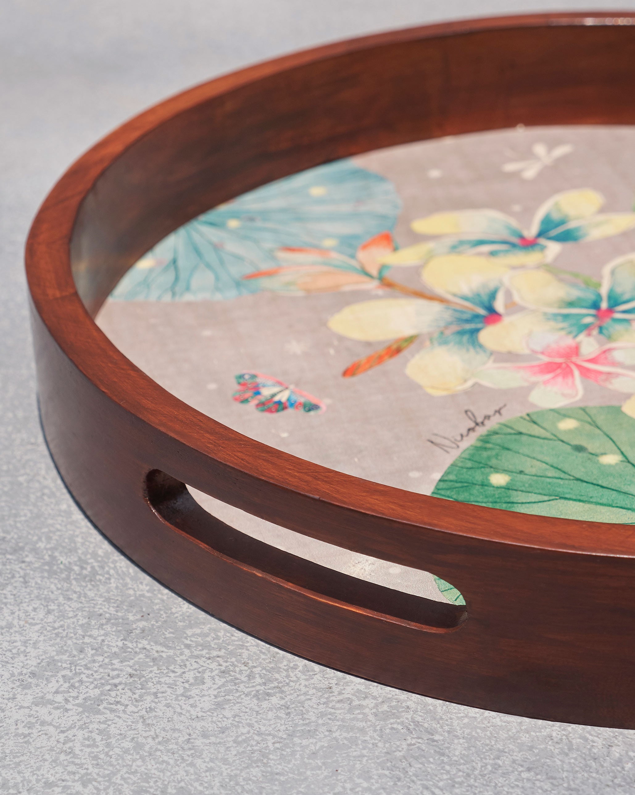 Frangipani Round Tray