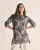 High-low Hem Shirt - Brown