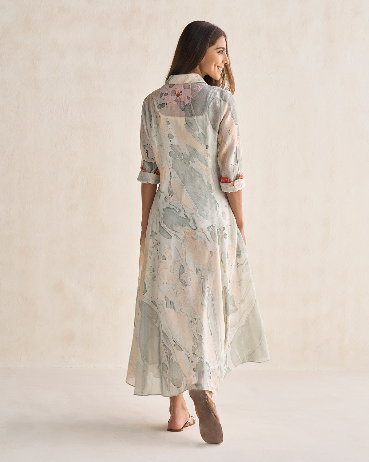 Soksaby Shirt Dress With Slip - Multi