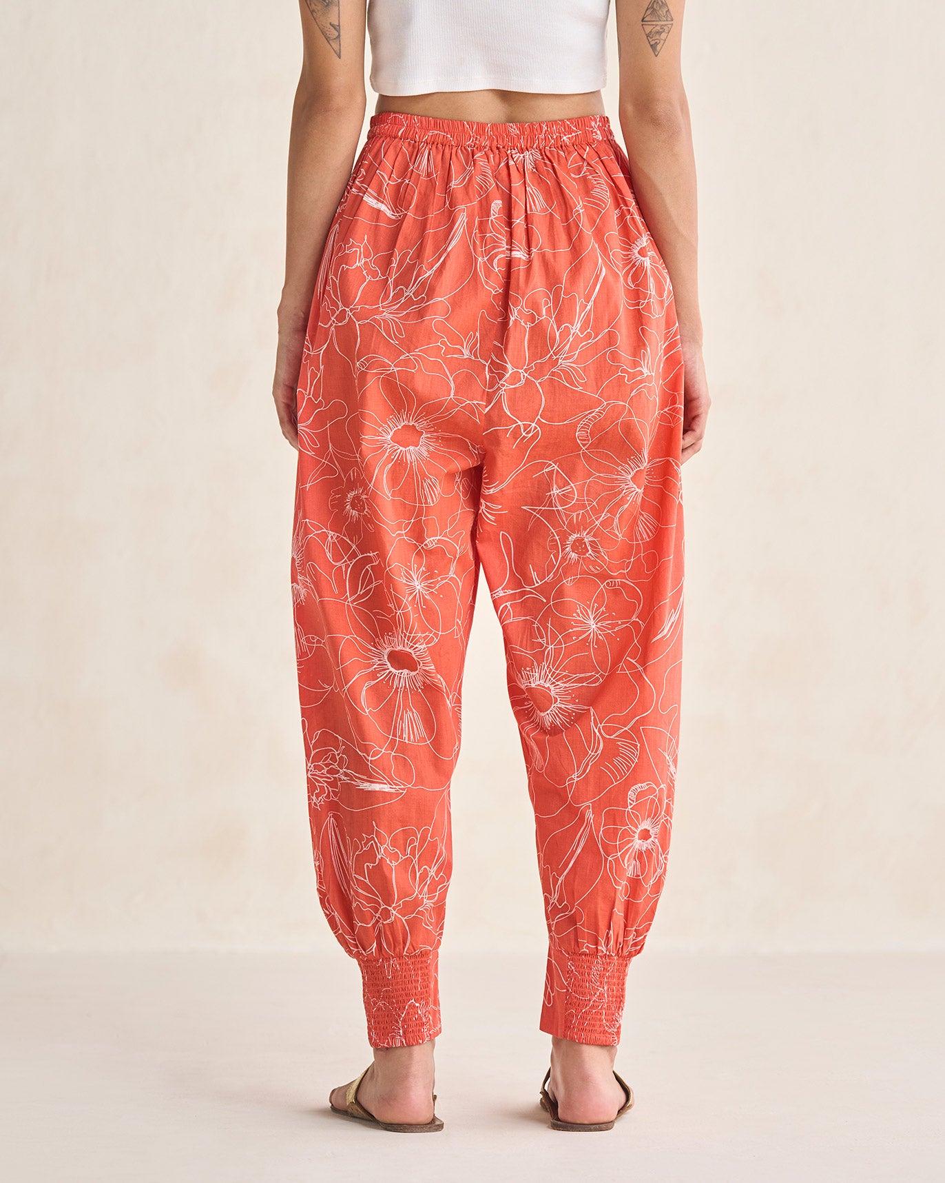 Puff Pants - Coral