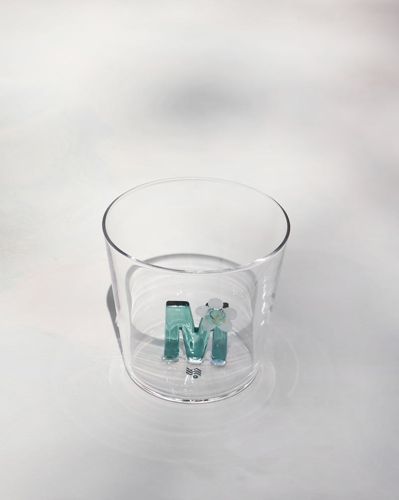 Alphabet Glass - M