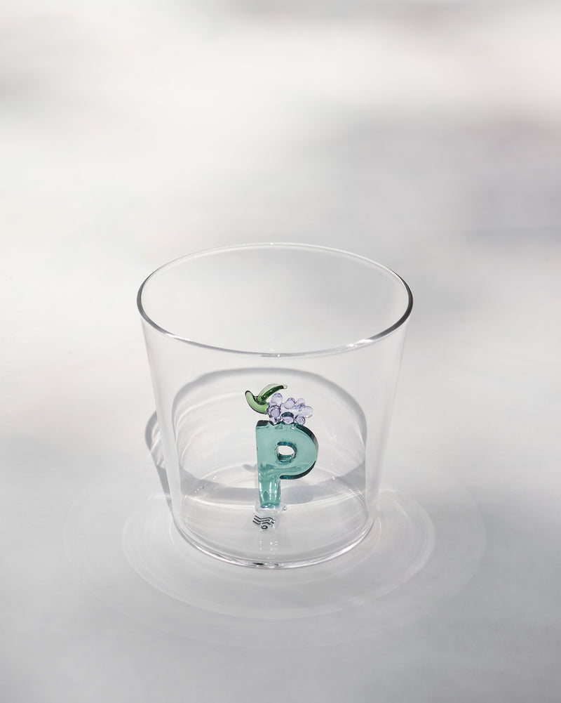 Alphabet Glass - P