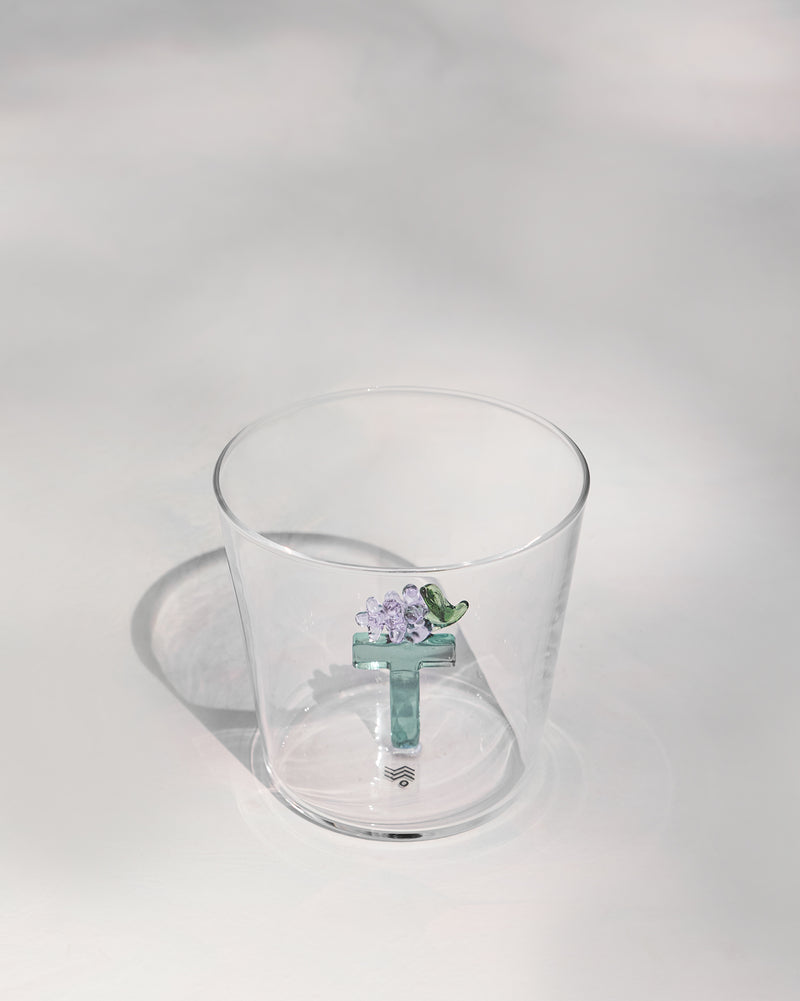 Alphabet Glass - T