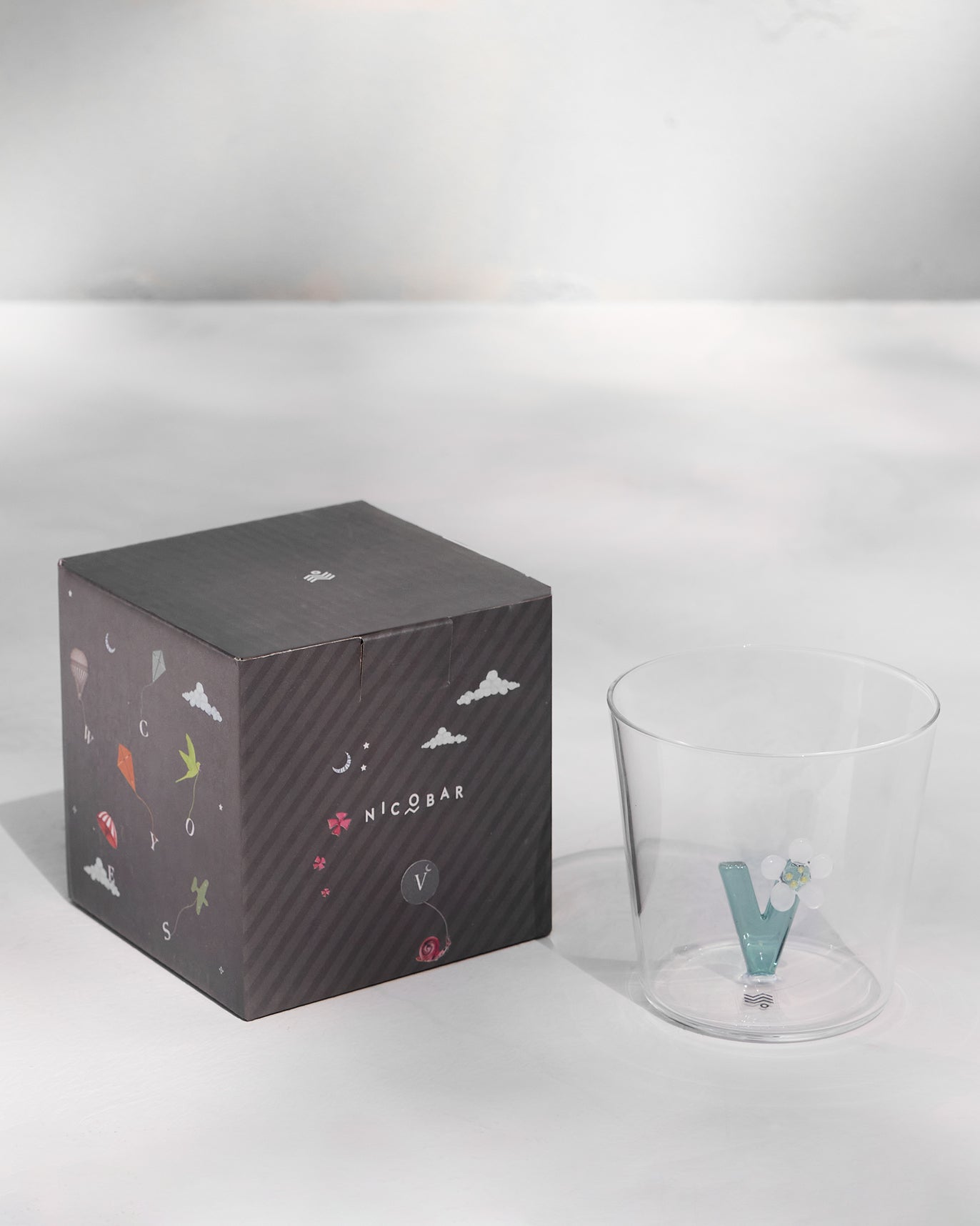 Alphabet Glass - V