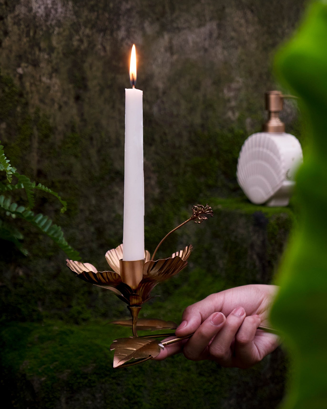 Gudhal Candle Holder - Bronze