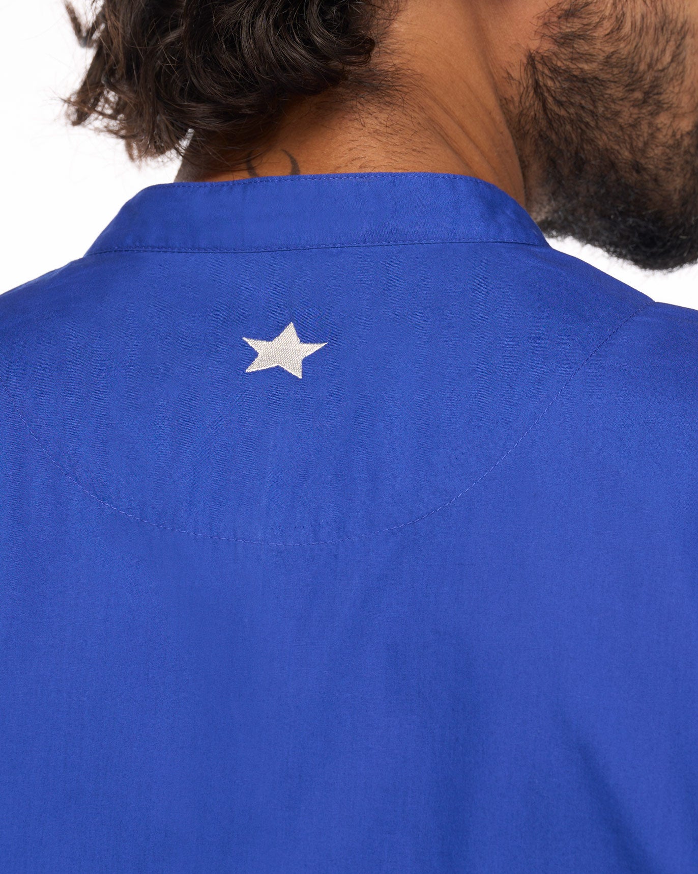 Chest Pocket Kurta - Cobalt Blue