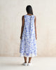 Double Layer Dress - White & Blue