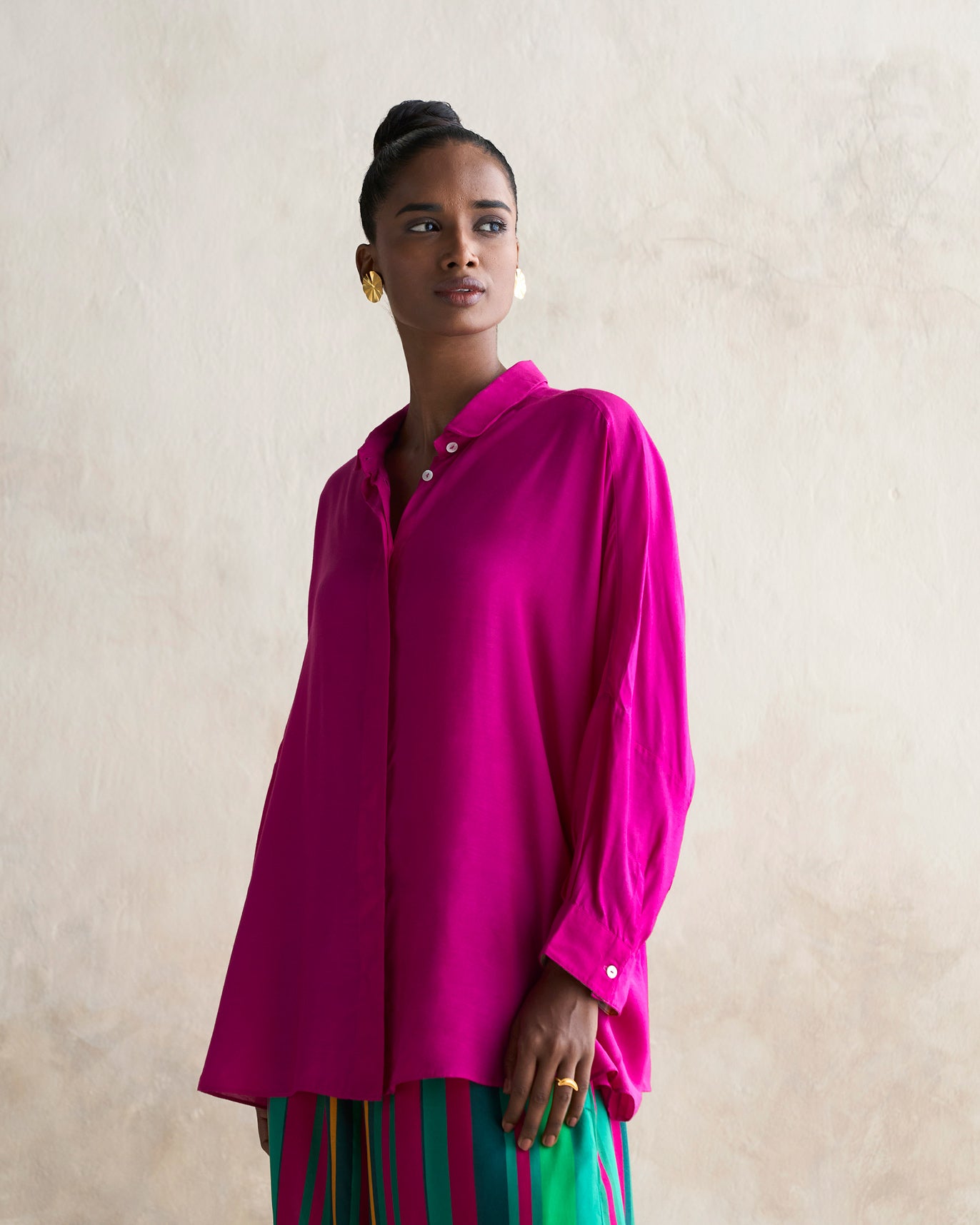 Boxy Shirt - Magenta