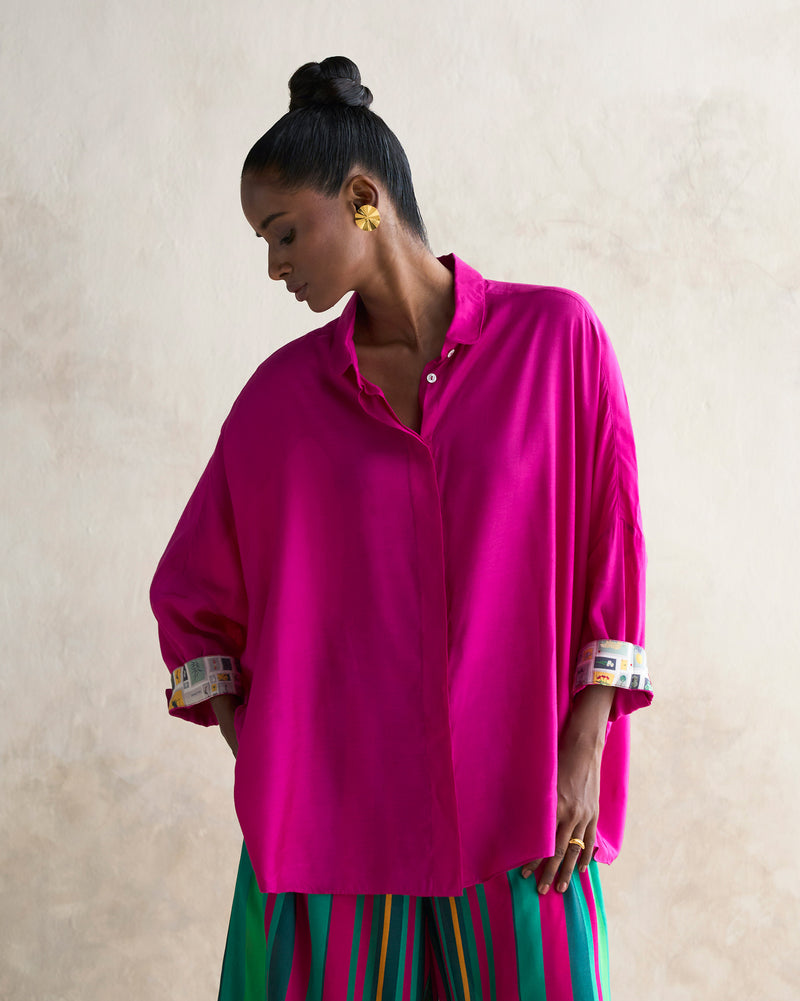 Boxy Shirt - Magenta