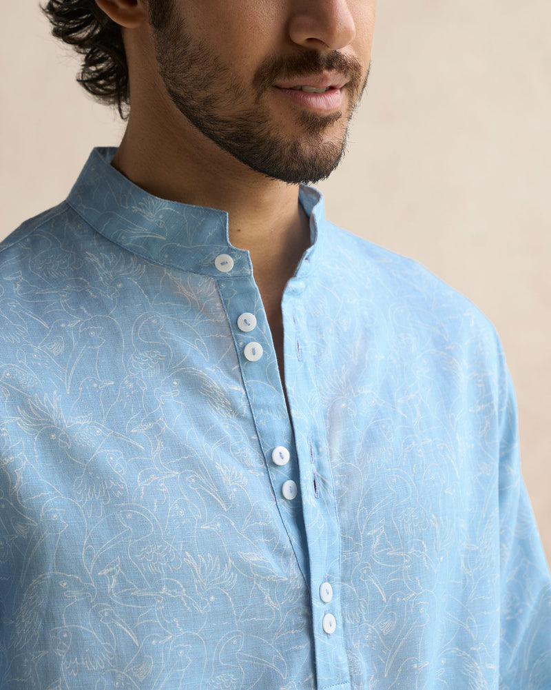 Rey Kurta - Light Blue