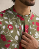 Front Pleat Kurta - Multi Color
