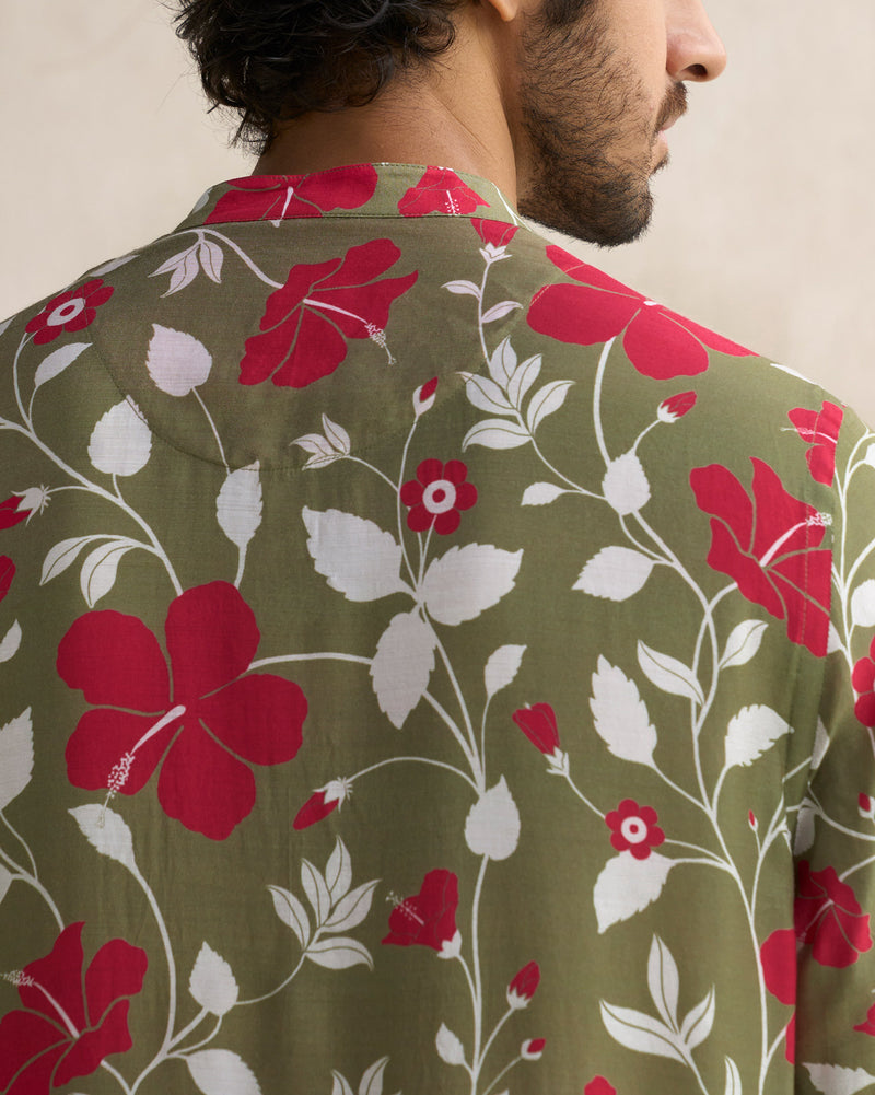 Front Pleat Kurta - Multi Color