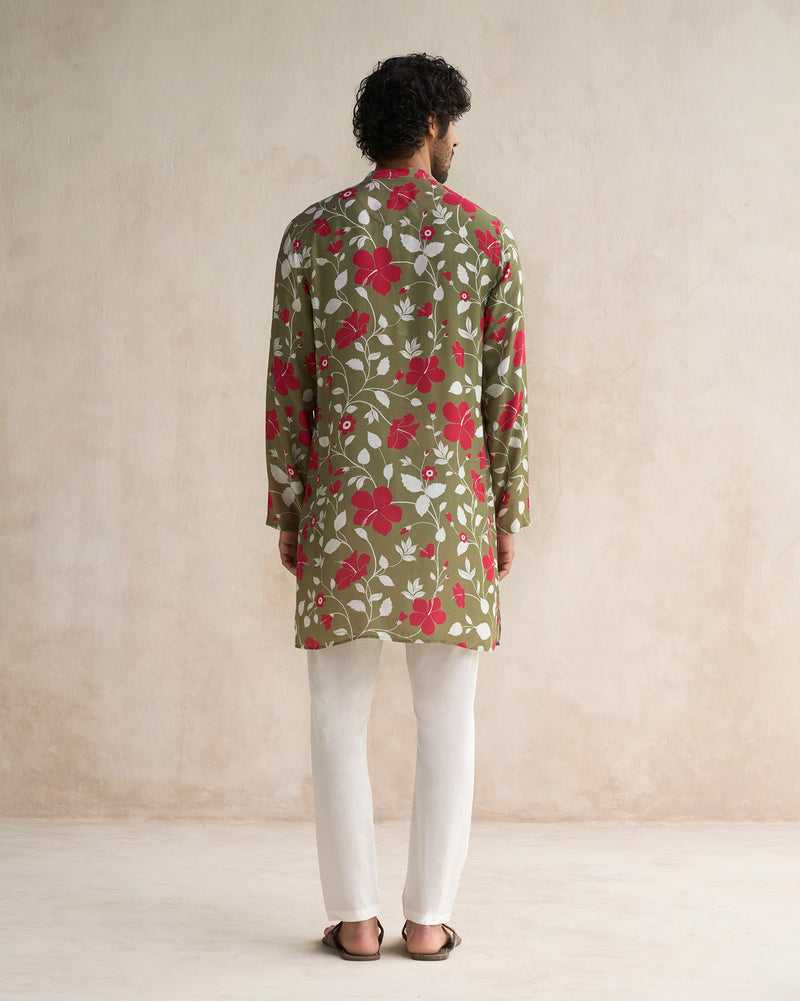 Front Pleat Kurta - Multi Color