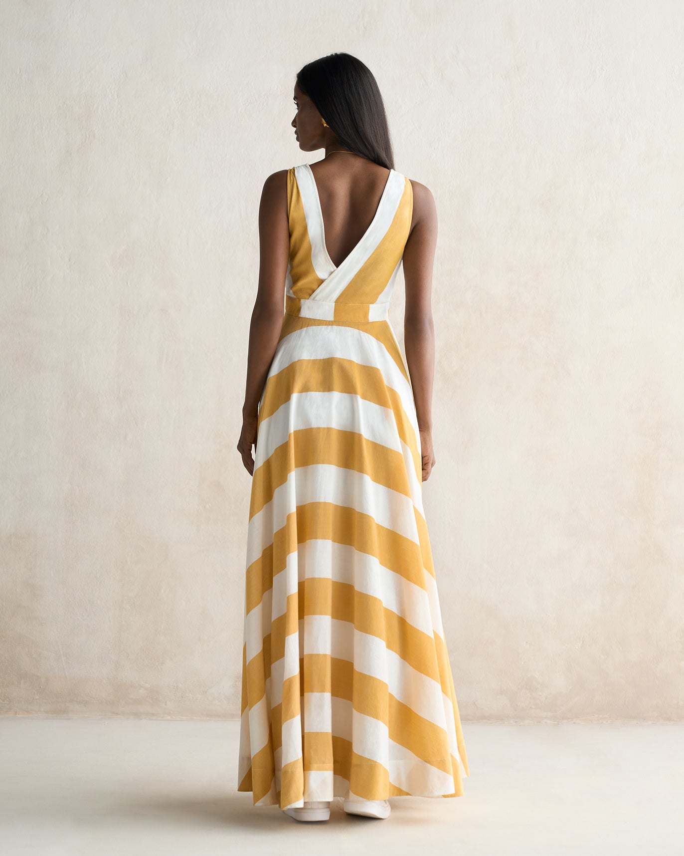 Tribe Dress - Yellow & Ivory