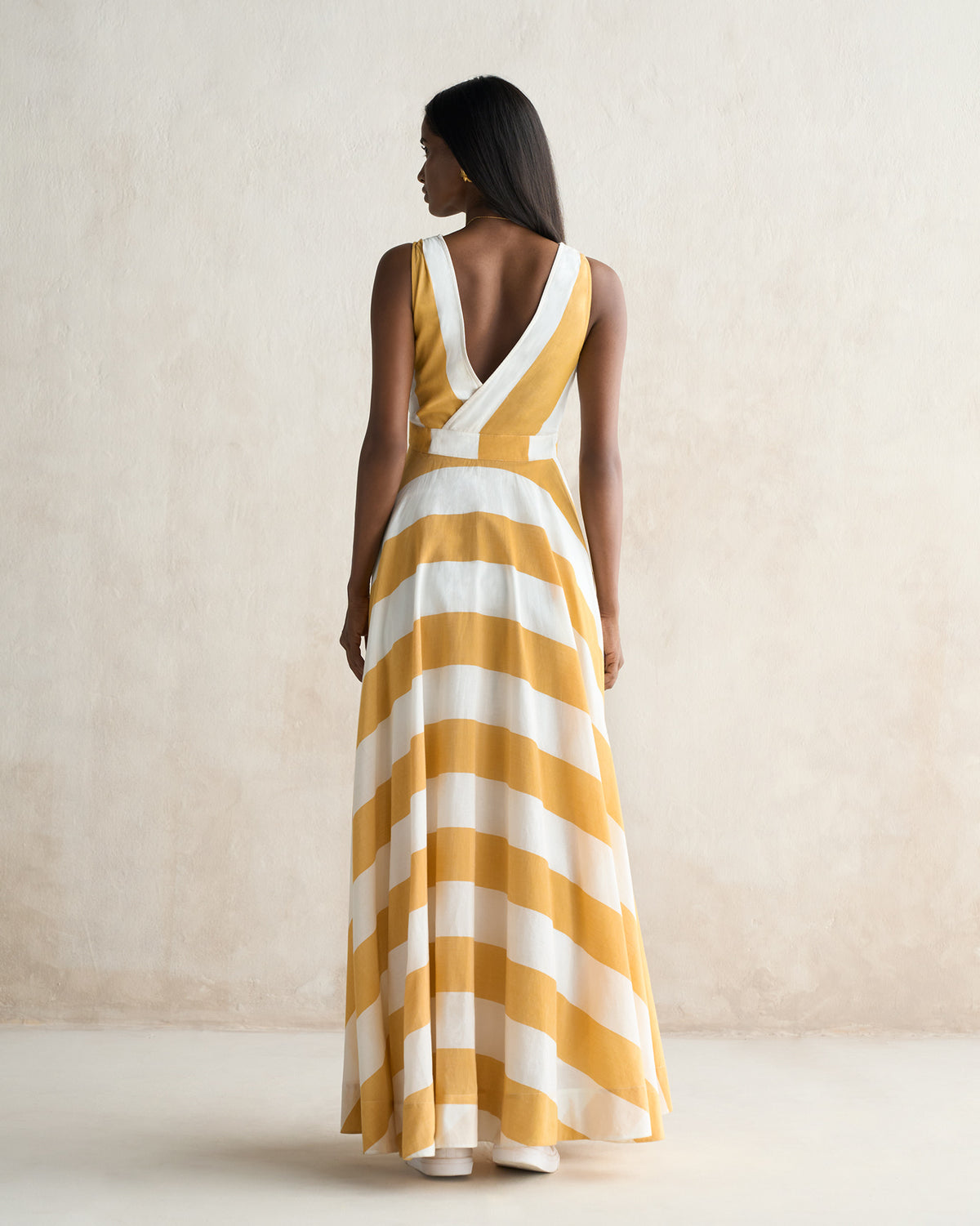 Tribe Dress - Yellow & Ivory