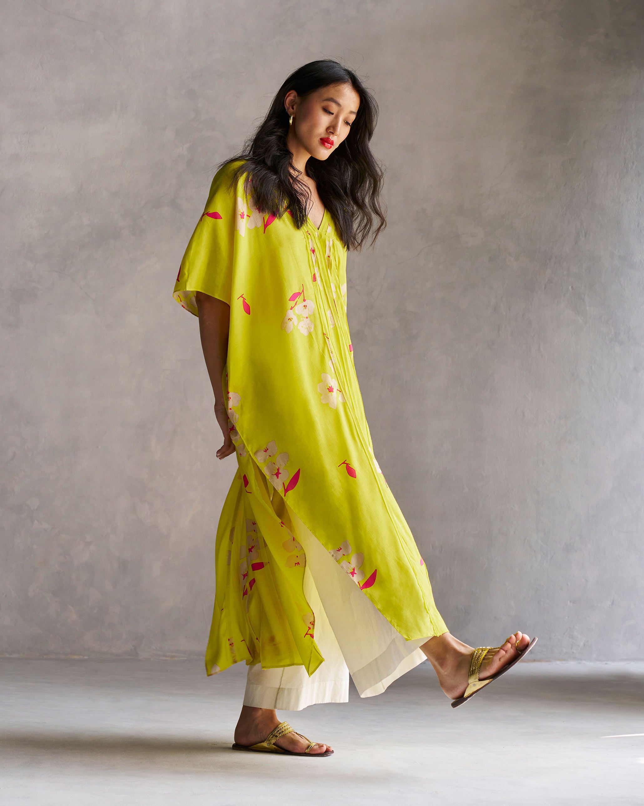 Ocean Kaftan - Lime