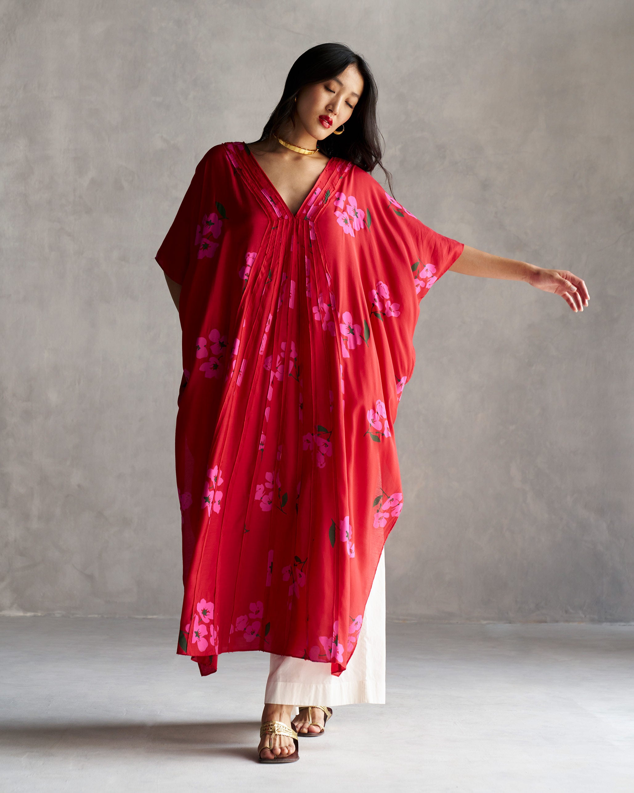 Ocean Kaftan - Red