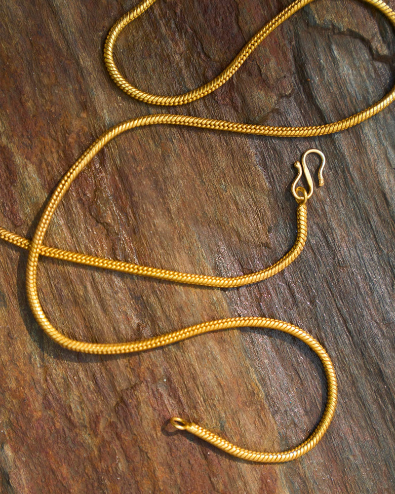 Snake Chain Large - Gold