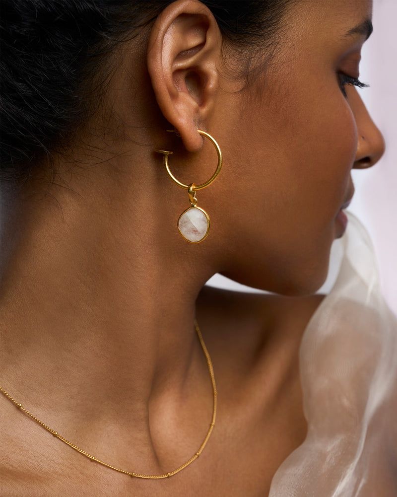 Twin Cluster Necklace - Gold