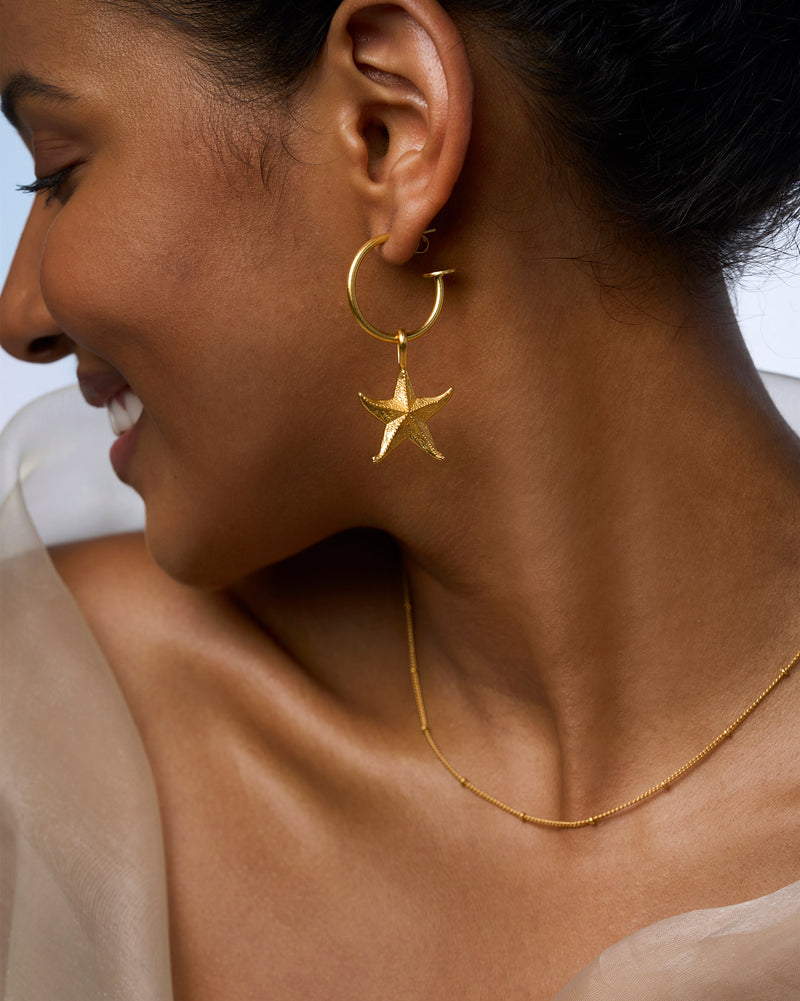 Twin Cluster Necklace - Gold