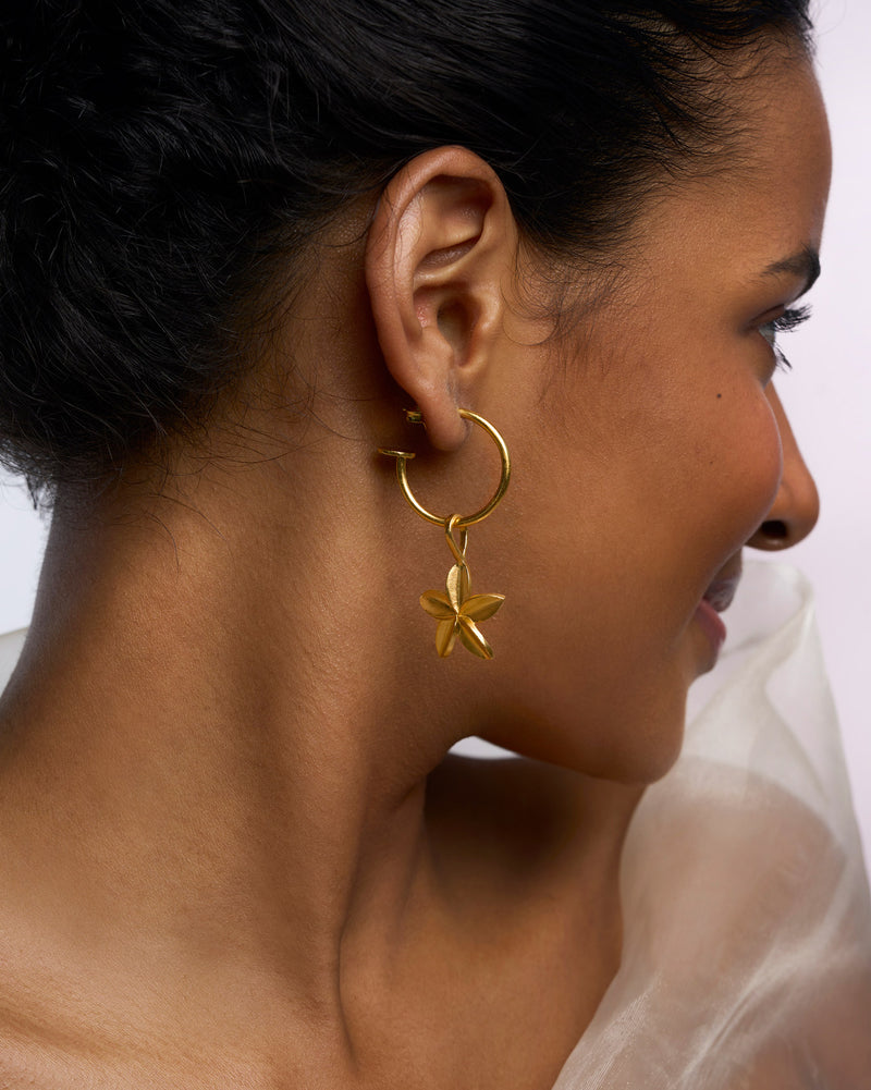 Twin Cluster Hoops - Gold